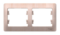 Рамка 2 поста Systeme Electric GLOSSA, сосна, GSL001502