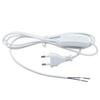 Шнур сетевой с вилкой и выключателем (UL-00004428) Uniel UCX-C10/02A-170 White
