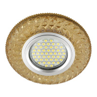 Встраиваемый светильник Fametto Luciole DLS-L144 Gu5.3 Glassy/Gold