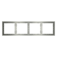 Рамка на 4 поста Voltum S70 VLS100405 (сталь)