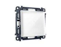 Комплект механизма 1-кл проходного выключателя с подсветкой Ambrella Volt Alfa MA102035