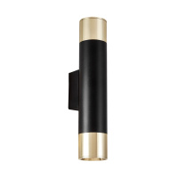 Настенный светильник Lampit Lineo LDW 1101-2 BK+GD