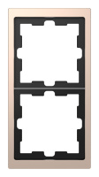 Рамка 2 поста Schneider Electric MERTEN D-LIFE, шампань