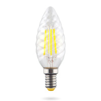 Лампа светодиодная Voltega E14 6W 2800К свеча прозрачная VG10-CC1E14warm6W-F 7027