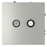 Розетка телевизионная Voltum S70 VLS060405 (сталь)