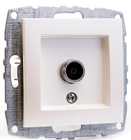 Розетка TV проходная Mono Electric Despina-Larissa жемчуг 500-002505-137