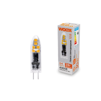 Светодиодная лампа WOLTA 3Вт 4000K G4 матовая WSTD-JC-12V3W4KG4-P