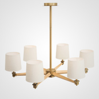 Люстра на штанге ImperiumLoft Stavra Jorgenson White/Dark Wood 203574-26