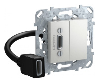 Коннектор HDMI Schneider Electric UNICA TOP, алюминий
