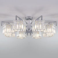 Потолочная люстра Eurosvet April 10126/8 хром/прозрачный хрусталь Strotskis Smart (10117/8) a054451