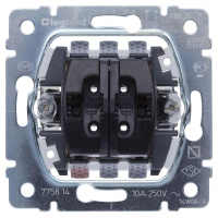 Выключатель двухклавишный кнопочный Legrand Galea Life 10A 250V управления жалюзи 775814