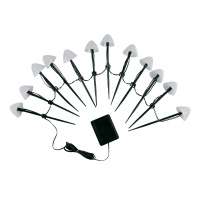 Садовый светильник на солнечной батарее Uniel USL-S-830/PM020 MULTICOLOR MUSHROOMS SET12 UL-00011676