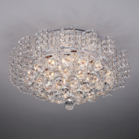 Потолочная люстра Eurosvet Шарм 16017/9 белый с серебром Strotskis