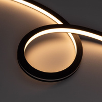 Светодиодная герметичная лента Arlight NOVA-TOP-BLACK-A120-16x15mm 24V Warm2700 (10 W/m, IP67, 2835, 5m, wire x2) 049080