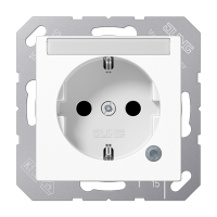 Розетка с полем для надписи Jung A1520BFNAKOWW