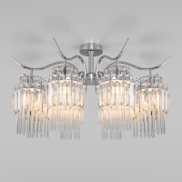 Люстра на штанге Eurosvet Sevilia 10119/8 хром/прозрачный хрусталь Strotskis