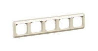 Рамка 5 постов Schneider Electric MERTEN M-TREND, горизонтальная, бежевый блестящий