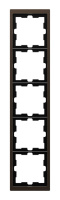 Рамка 5 постов Schneider Electric MERTEN D-LIFE, мокко