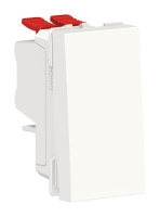 Переключатель 1-клавишный Schneider Electric UNICA MODULAR, скрытый монтаж, белый