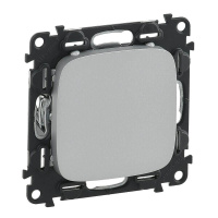 Заглушка с суппортом Legrand Valena Allure алюминий 755187