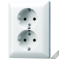 Розетка штепсельная Schuko Jung AS5020NKIUWW
