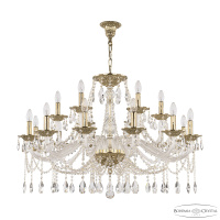 Подвесная люстра Bohemia Ivele Crystal 1607/12+6/360 G