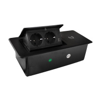 Блок розеток LK-DMS-741 (2 секции полуавтоматический 1 USB + 1 type-C беспроводная зарядка) Mebax 00-00002871