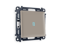 Комплект механизма 1-кл проходного выключателя с подсветкой Ambrella Volt Alfa MA362040