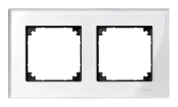 Рамка 2 поста Schneider Electric MERTEN M-ELEGANCE, бриллиантовый белый