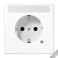 Розетка Schuko с полем для надписи Jung LS1520BFNAKORT