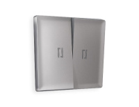 Лицевая панель для выключателя двухклавишного с подсветкой Ambrella Volt Alfa AP5040