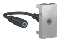 Розетка mini-jack Schneider Electric UNICA MODULAR, алюминий