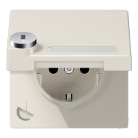 Розетка Schuko с крышкой и замком Jung LS1520NAKLSL