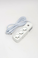 Удлинитель 3вх с защитными шторками USB UPS ELBI Myra 527-010203-326
