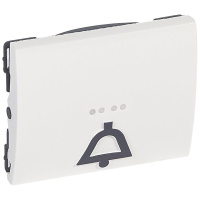 Лицевая панель Legrand Galea Life переключателя на 2 направления с подсветкой Звонок белая 771012