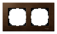 Рамка 2 поста Schneider Electric MERTEN M-ELEGANCE, орех
