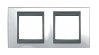 Рамка 2 поста Schneider Electric UNICA TOP, горизонтальная, нордик