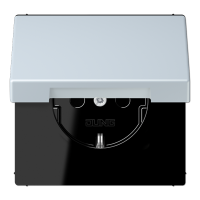 Розетка 2K+З с крышкой Jung LC1520BFKL209