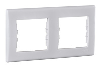 Рамка 2 поста Schneider Electric SEDNA, горизонтальная, белый