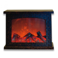Фигурка светодиодная «Камин» Uniel (UL-00007291) ULD-L2821-005/DNB/Red Brown Fireplace