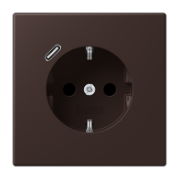 Розетка 2K+З USB Typ C Jung LC1520-18C252