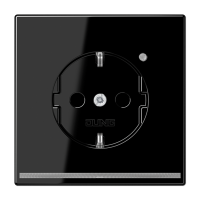Розетка Schuko с LED подсветкой Jung LS1520-OSWLNW