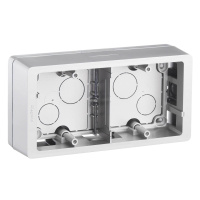 Коробка накладного монтажа 2-постовая Legrand Celiane титановая 080245