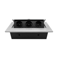 Блок розеток MX-226 (J) (3 секции полуавтоматический с кабелем питания) Mebax 00-00002877