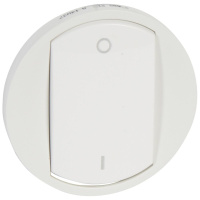 Лицевая панель Legrand Celiane выключателя одноклавишного белая 068001