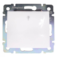 Выключатель кнопочный одноклавишный Legrand Valena Лампа белый 774412