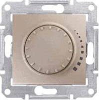 Диммер поворотный емкостный проходной Schneider Electric Sedna 60-500W SDN2200568