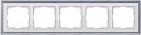 Рамка Werkel Palacio на 5 постов хром/белый WL17-Frame-05 4690389108136