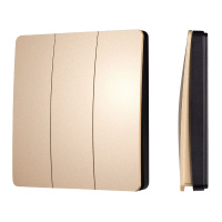 Кнопочная панель Arlight KINETIC-801-22-3G-WP-SUF Gold (No battery, IP67, 433Mhz) 051677