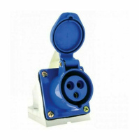 Розетка стационарная 113 2Р+РЕ 16А 220В IP44 РС-102 DEK
